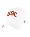 yz 47uh Y Xq ANZT[ Men's White USC Trojans Clean Up Adjustable Hat White