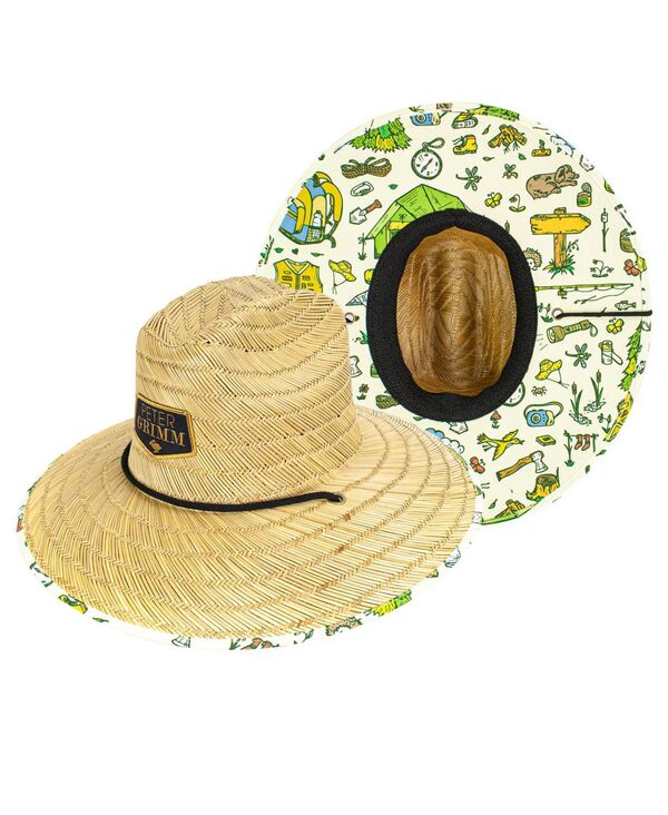 ピーターグリム 【送料無料】 ピーターグリム メンズ 帽子 アクセサリー Camping Straw Lifeguard Hat Natural