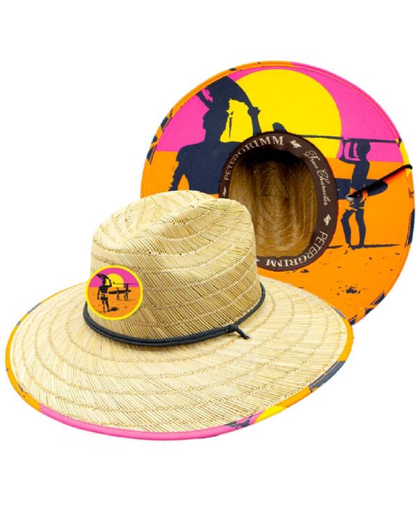 ピーターグリム 【送料無料】 ピーターグリム メンズ 帽子 アクセサリー Endless California Straw Lifeguard Hat Natural