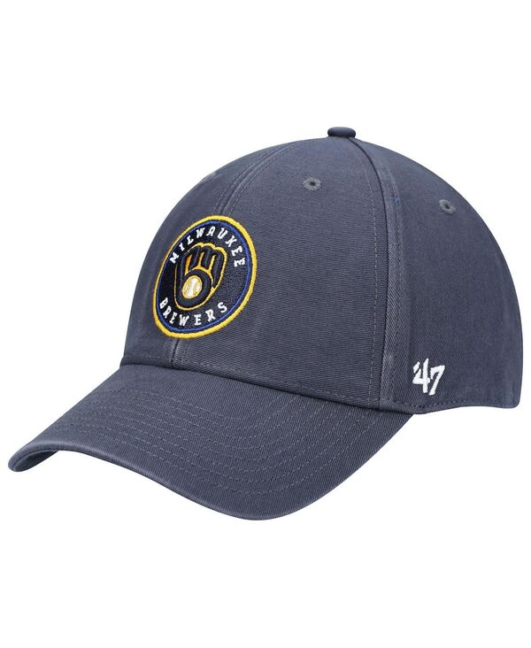 【送料無料】 47ブランド メンズ 帽子 アクセサリー Men's Navy Milwaukee Brewers Team Legend MVP Adjustable Hat Navy