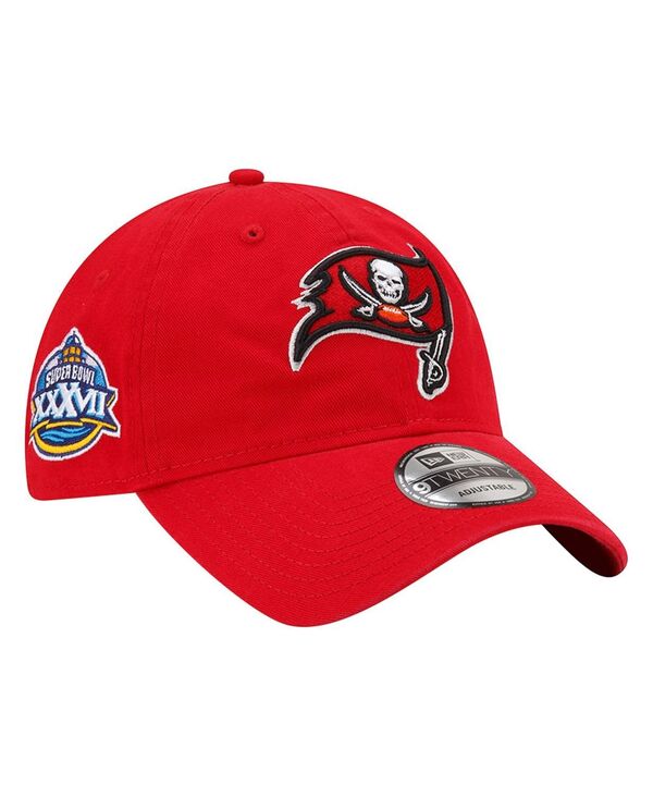  ニューエラ メンズ 帽子 アクセサリー Men's Red Tampa Bay Buccaneers Distinct 9TWENTY Adjustable Hat Red