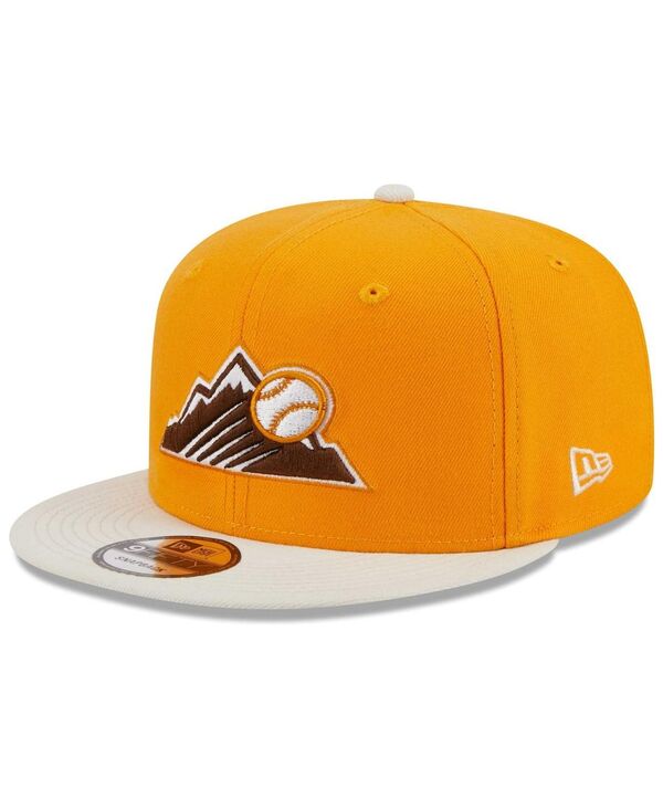  ニューエラ メンズ 帽子 アクセサリー Men's Gold Colorado Rockies Tiramisu 9FIFTY Snapback Hat Gold