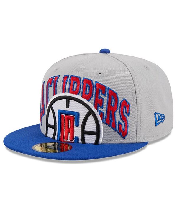【送料無料】 ニューエラ メンズ 帽子 アクセサリー Men's Gray Royal LA Clippers Tip-Off Two-Tone 59FIFTY Fitted Hat Gray Royal