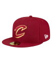【送料無料】 ニューエラ メンズ 帽子 アクセサリー Men's Wine Cleveland Cavaliers 59FIFTY Fitted Hat Win...