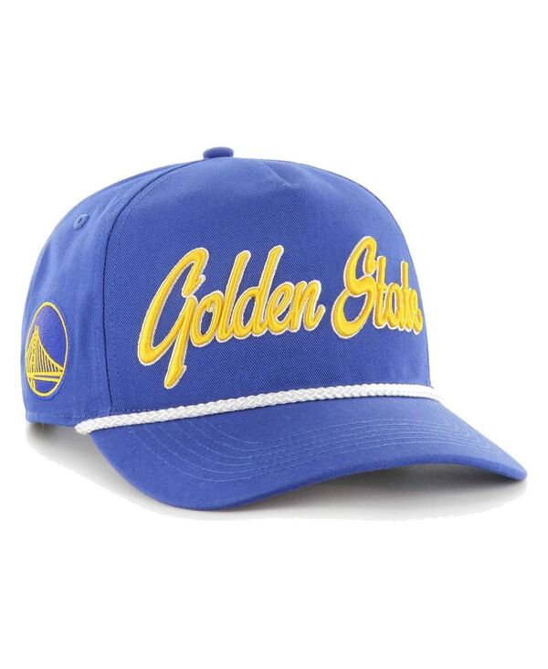 47 ブランド メンズ アクセサリー 帽子 ロゴ '47 Brand Men's Royal Golden State Warriors Overhand Logo Hitch Adjustable Hat Royal(4)