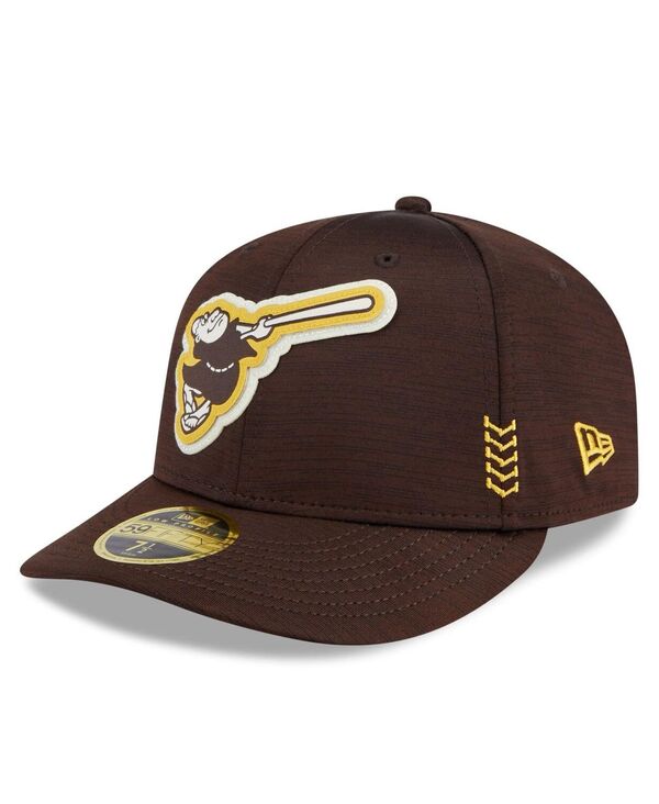 【送料無料】 ニューエラ メンズ 帽子 アクセサリー Men's Brown San Diego Padres 2024 Clubhouse Low Profile 59FIFTY Fitted Hat Brown