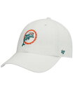 【送料無料】 47ブランド メンズ 帽子 アクセサリー Men 039 s White Miami Dolphins Clean Up Legacy Adjustable Hat White