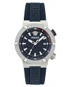 yz FT[` Y rv ANZT[ Men's Swiss Blue Rubber Strap Watch 43mm Stainless