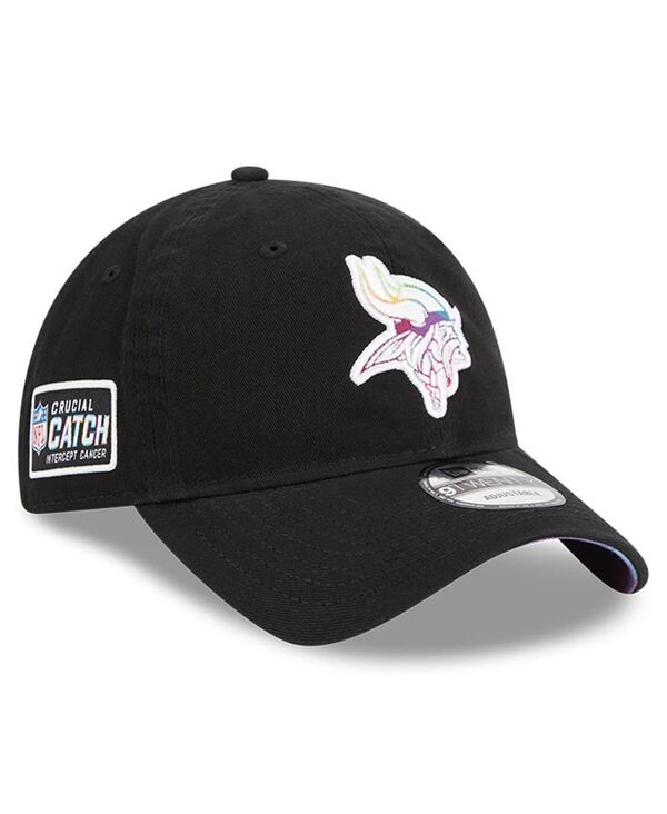̵ ˥塼  ˹ ꡼ Men's Black Minnesota Vikings 2023 NFL Crucial Catch 9TWENTY Adjustable Hat Black