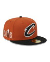 【送料無料】 ニューエラ メンズ 帽子 アクセサリー Men's Rust Black Cleveland Cavaliers Two-Tone 59FIFTY...