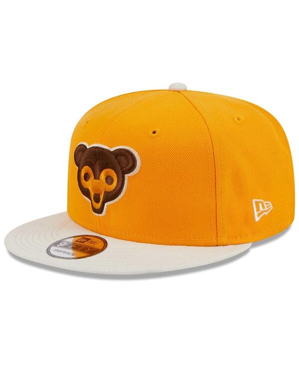  ニューエラ メンズ 帽子 アクセサリー Men's Gold Chicago Cubs Tiramisu 9FIFTY Snapback Hat Gold