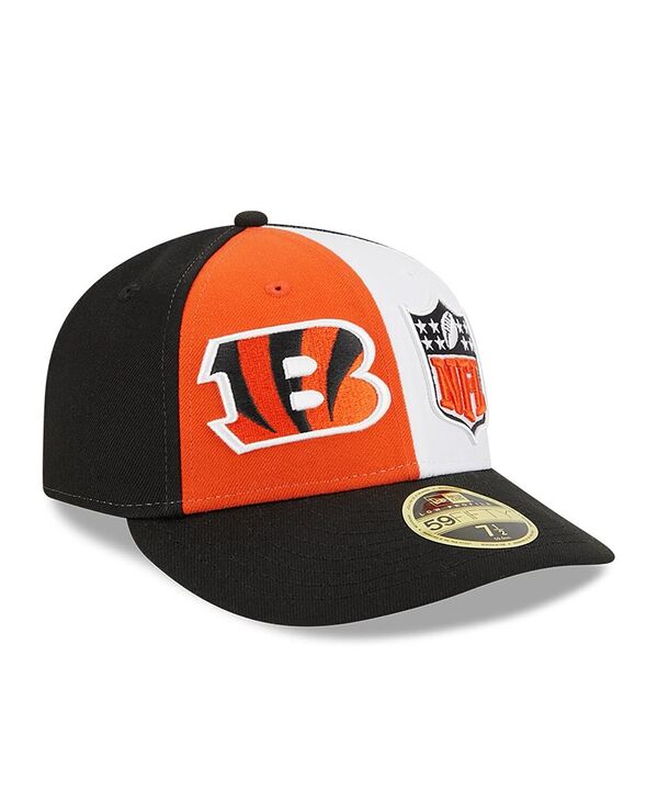 【送料無料】 ニューエラ メンズ 帽子 アクセサリー Men's Orange Black Cincinnati Bengals 2023 Sideline Low Profile 59FIFTY Fitted Hat Orange Black