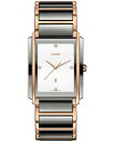 yz h Y rv ANZT[ Unisex Swiss Automatic Integral Diamond Accent Two-Tone High Tech Ceramic & Stainless Steel Bracelet Watch 38mm No Color