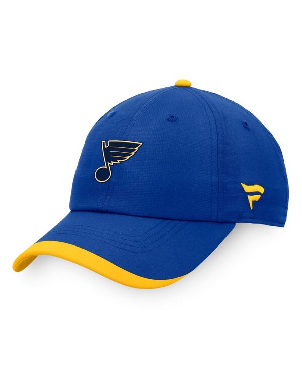 【送料無料】 ファナティクス メンズ 帽子 アクセサリー Men's Blue St. Louis Blues Authentic Pro Rink Pinnacle Adjustable Hat Blue
