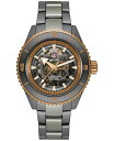 yz h Y rv ANZT[ Men's Swiss Automatic Captain Cook Skeleton Gray High-Tech Ceramic & Titanium Bracelet Watch 43mm Grey