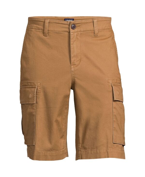 ランズエンド メンズ ボトムス ハーフパンツ・ショーツ ストレッチ Antique bronze Lands' End Men's 10.5" Traditional Fit Stretch Knockabout Cargo Shorts