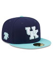 【送料無料】 ニューエラ メンズ 帽子 アクセサリー Men's Navy Light Blue Kentucky Wildcats 59FIFTY Fitte...