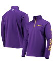 【送料無料】 コロンビア メンズ ジャケット・ブルゾン アウター Men's LSU Tigers Terminal Tackle Fleece Raglan Omni-Shade Quarter-Zip Jacket Lsu Vivid