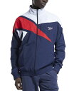 【送料無料】 リーボック メンズ ジャケット ブルゾン アウター Men 039 s Classics Vector Regular-Fit Logo Colorblocked Full-Zip Track Jacket Navy / Red / White