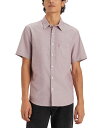 【送料無料】 リーバイス メンズ シャツ トップス Men's Classic 1 Pocket Short Sleeve Regular Fit Shirt Red Mahoga