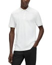  ヒューゴボス メンズ ポロシャツ トップス Men's Porsche Slim-Fit Polo Shirt White