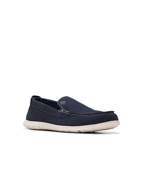 【送料無料】 クラークス メンズ スリッポン・ローファー シューズ Men's Collection Flexway Step Slip On Shoes Navy Suede