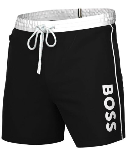 【送料無料】 ヒューゴボス メンズ ハーフパンツ・ショーツ 水着 BOSS by Hugo Boss Men's Logo 6" Swim Trunks Black 【送料無料】 ヒューゴボス メンズ ハーフパンツ・ショーツ 水着 BOSS by Hugo Boss Men's Logo 6" Swim Trunks Black