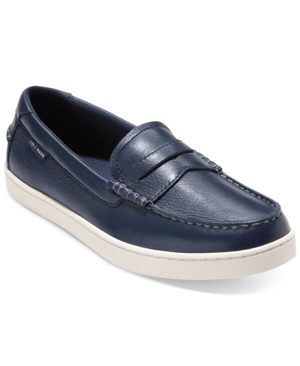 【送料無料】 コールハーン メンズ スリッポン・ローファー シューズ Men's Nantucket Slip-On Penny Loafers Navy Blazer Pebbled Leather /Ivory