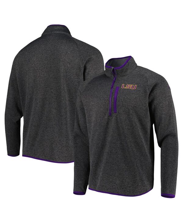 【送料無料】 コロンビア メンズ パーカー・スウェット アウター Men's Charcoal LSU Tigers Canyon Point Omni-Shield Raglan Half-Zip Top Charcoal