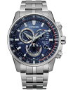 yz V`Y Y rv ANZT[ Eco-Drive Men's PCAT Stainless Steel Bracelet Watch 43mm Silver