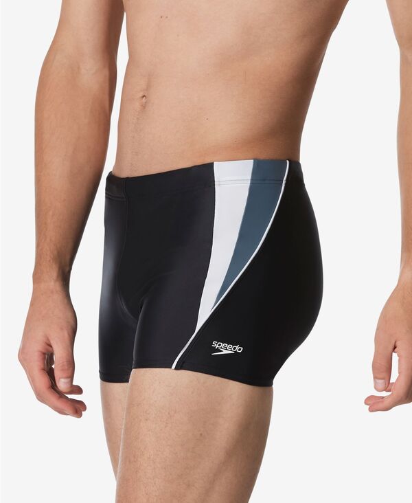 【送料無料】 スピード メンズ ハーフパンツ・ショーツ 水着 Men's Fitness Splice Stretch UPF 50+ Swim Trunks Black/black