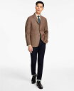 楽天ReVida 楽天市場店【送料無料】 タリア メンズ ジャケット・ブルゾン アウター Men's Slim-Fit Wool-Blend Printed Sport Coat Charcoal/tan