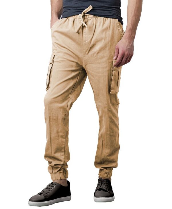 【送料無料】 ギャラクシーバイハルビック メンズ カジュアルパンツ ボトムス Men 039 s Slim Fit Stretch Cargo Jogger Pants Khaki