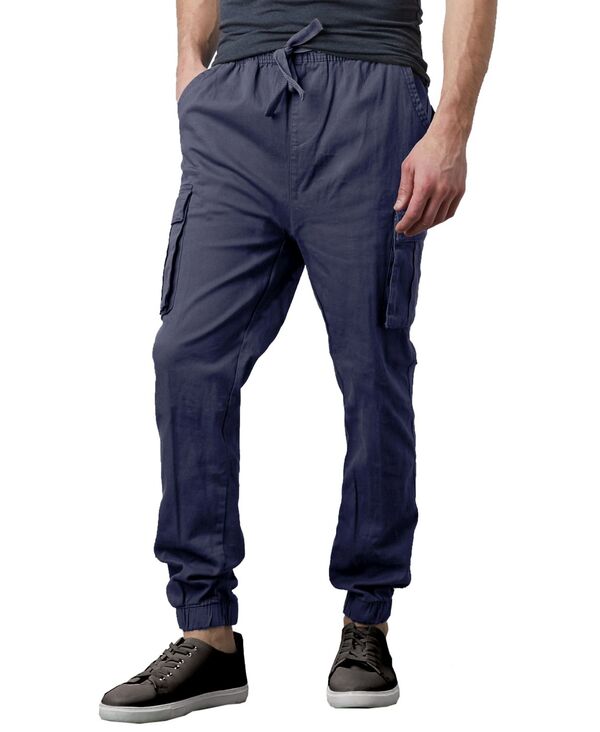 【送料無料】 ギャラクシーバイハルビック メンズ カジュアルパンツ ボトムス Men 039 s Slim Fit Stretch Cargo Jogger Pants Navy