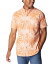 ̵ ӥ   ȥåץ Men's Rapid Rivers Printed Short Sleeve Shirt Desert Orange D