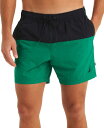 【送料無料】 ナウティカ メンズ ハーフパンツ・ショーツ 水着 Men's Horizontal Colorblocked 6" Swim Trunks Navy/Green