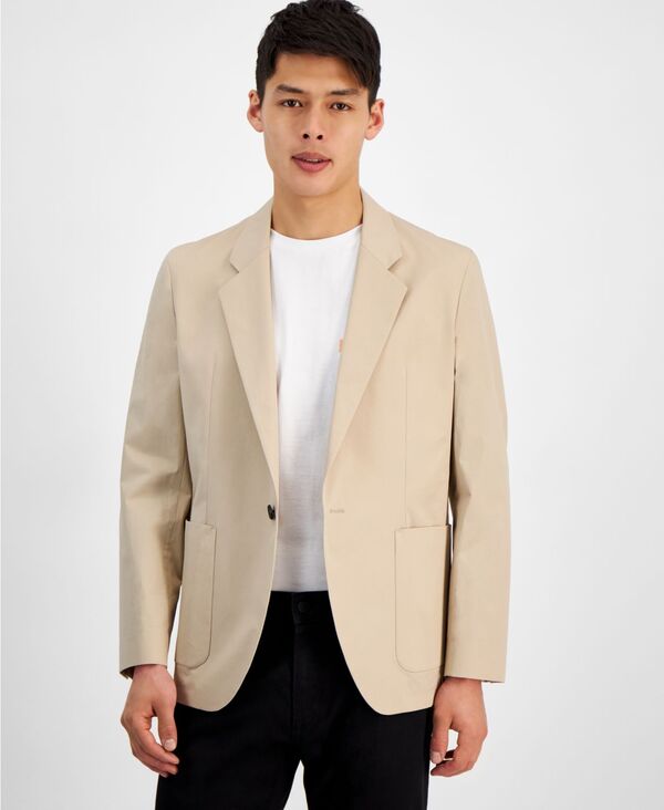 【送料無料】 フューゴ メンズ ジャケット・ブルゾン アウター Men's Modern-Fit Superflex Stretch Solid Sport Coat Medium Beige