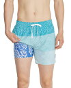 【送料無料】 チャビーズ メンズ ハーフパンツ・ショーツ 水着 Men's The Whale Sharks Quick-Dry 5-1/2" Swim Trunks with Boxer Brief Liner Turquoise/Aqua