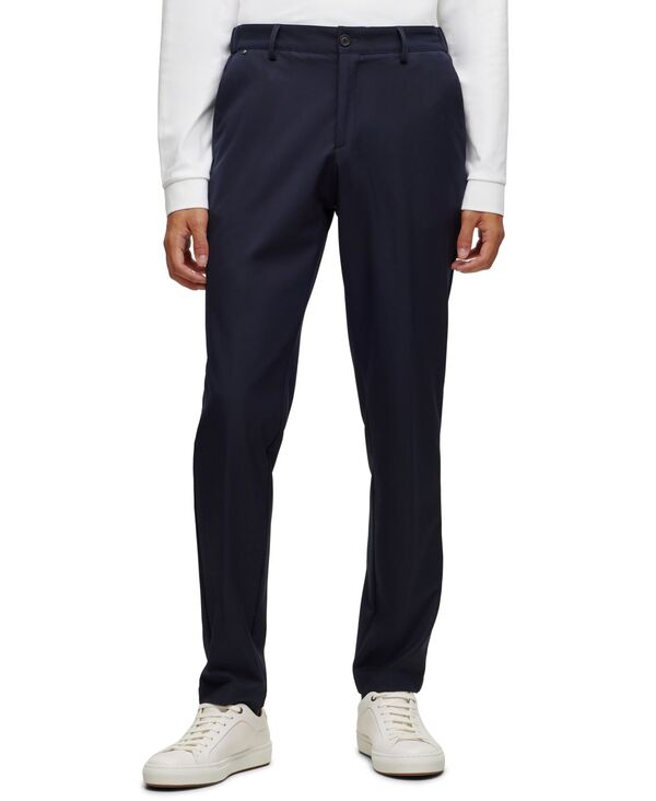 【送料無料】 ヒューゴボス メンズ カジュアルパンツ ボトムス Men's Performance-Stretch Slim-Fit Trousers Dark Blue