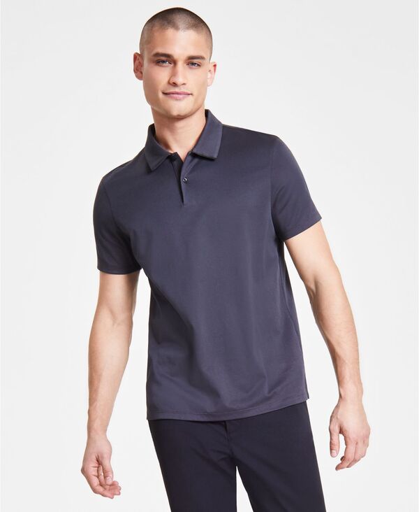 カルバン・クライン 【送料無料】 カルバンクライン メンズ シャツ トップス Men's Classic-Fit Performance Polo Shirt Black Beauty