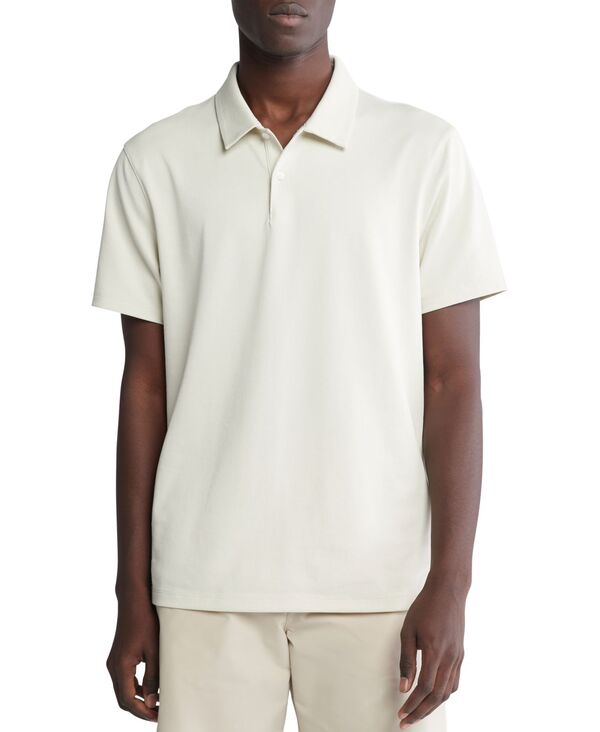 カルバン・クライン 【送料無料】 カルバンクライン メンズ シャツ トップス Men's Classic-Fit Performance Polo Shirt Blanc De Blanc