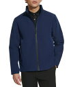 【送料無料】 ダナ キャラン ニューヨーク メンズ ジャケット・ブルゾン アウター Men's Storm Full-Zip Soft Shell Jacket Navy