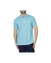 【送料無料】 テーラーバード メンズ ポロシャツ トップス Pique Zipper Polo with Tipping Aqua