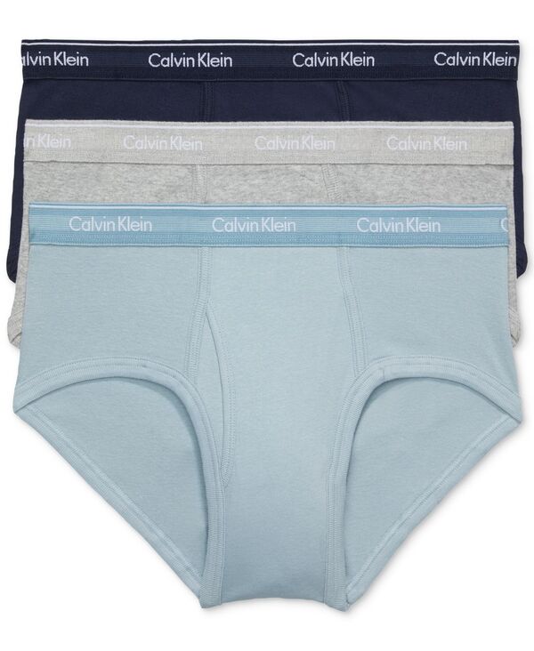 【送料無料】 カルバンクライン メンズ ブリーフパンツ アンダーウェア Men 039 s Cotton Classics Briefs 3-Pack Shoreline Grey Heather Arona