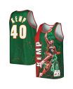 【送料無料】 ミッチェル&ネス メンズ タンクトップ トップス Men's Shawn Kemp Green Seattle SuperSonics 1995-96 Hardwood Classics Player Burst Tank Top Green