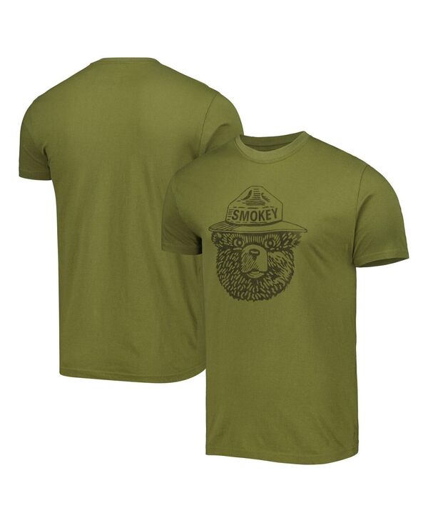【送料無料】 アメリカンニードル メンズ Tシャツ トップス Men's and Women's Green Smokey the Bear Brass Tacks T-shirt Green