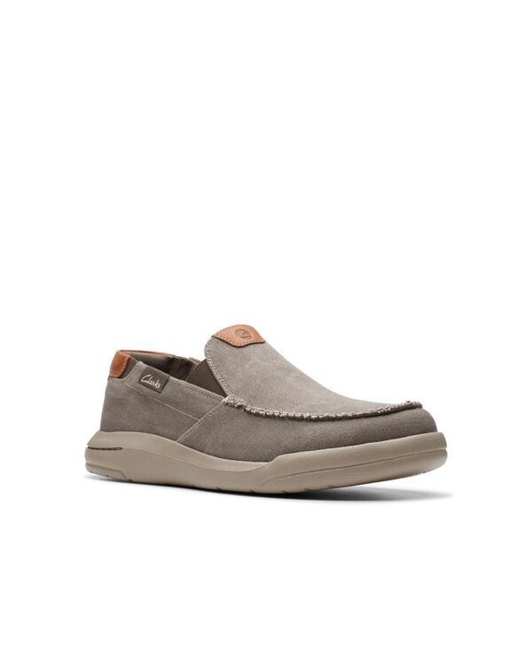 【送料無料】 クラークス メンズ スリッポン・ローファー シューズ Men's Collection Driftlite Step Slip On Shoes Taupe Canvas