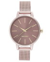 【送料無料】 ナインウェスト レディース 腕時計 アクセサリー Women's Pink Mesh Bracelet Watch 38mm No Color