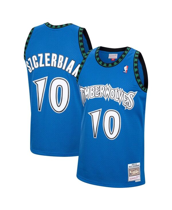 【送料無料】 ミッチェル ネス メンズ シャツ トップス Men 039 s Wally Szczerbiak Blue Minnesota Timberwolves 2001/02 Hardwood Classics Swingman Jersey Blue