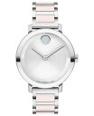 yz oh fB[X rv ANZT[ Women's Swiss Bold Evolution 2.0 Blush Ceramic & Stainless Steel Bracelet Watch 34mm Two-tone